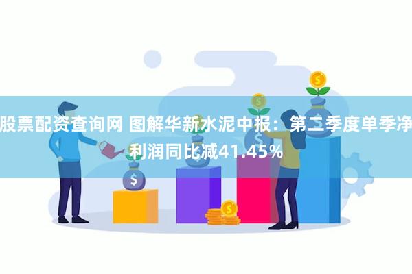 股票配资查询网 图解华新水泥中报：第二季度单季净利润同比减41.45%