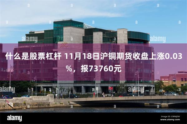 什么是股票杠杆 11月18日沪铜期货收盘上涨0.03%，报73760元