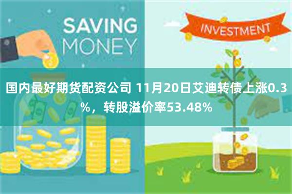 国内最好期货配资公司 11月20日艾迪转债上涨0.3%，转股溢价率53.48%