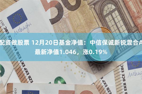 配资做股票 12月20日基金净值：中信保诚新锐混合A最新净值1.046，涨0.19%