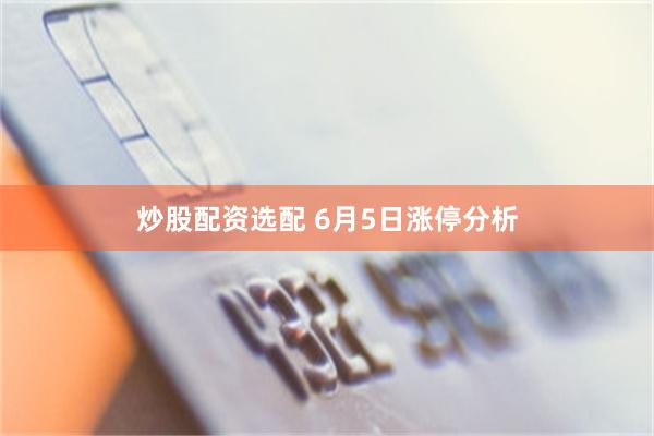 炒股配资选配 6月5日涨停分析